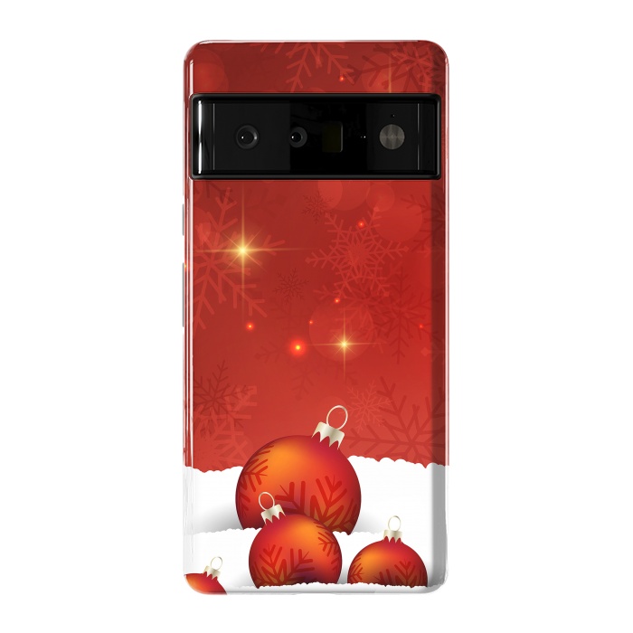 Pixel 6 Pro StrongFit Red Christmas by Texnotropio