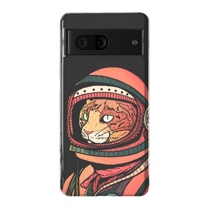 Pixel 7 StrongFit The ginger space cat by Steve Wade (Swade)