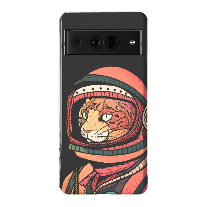 Pixel 7 Pro StrongFit The ginger space cat by Steve Wade (Swade)