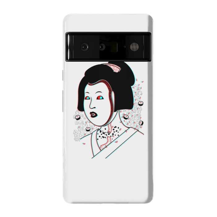 Pixel 6 Pro StrongFit Psychedelic Geisha by Pigboom
