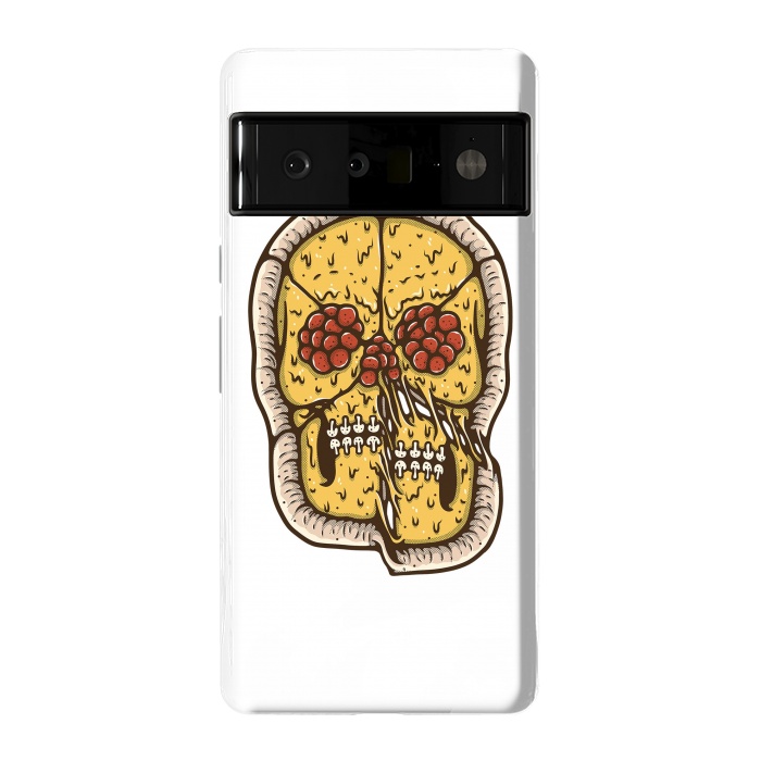 Pixel 6 Pro StrongFit pizza Skull by Afif Quilimo