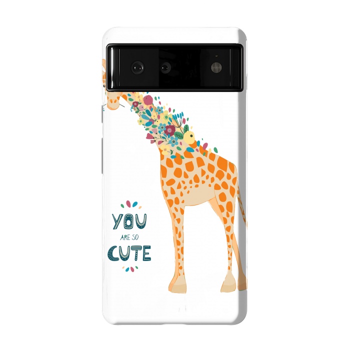 Pixel 6 StrongFit cute giraffe by haroulita
