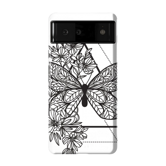 Pixel 6 StrongFit bw butterfly by haroulita