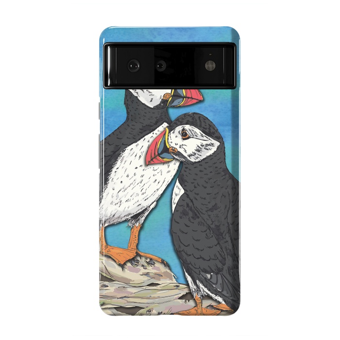 Pixel 6 StrongFit Puffin Perfection by Lotti Brown