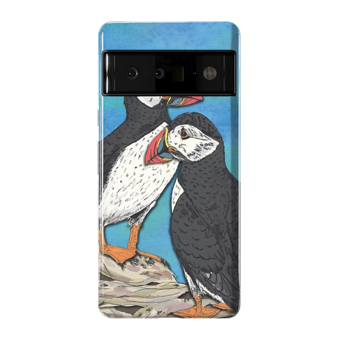 Pixel 6 Pro StrongFit Puffin Perfection by Lotti Brown