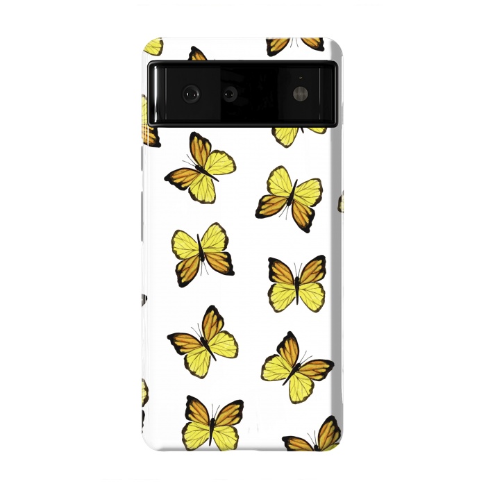 Pixel 6 StrongFit Yellow butterflies by Julia Badeeva
