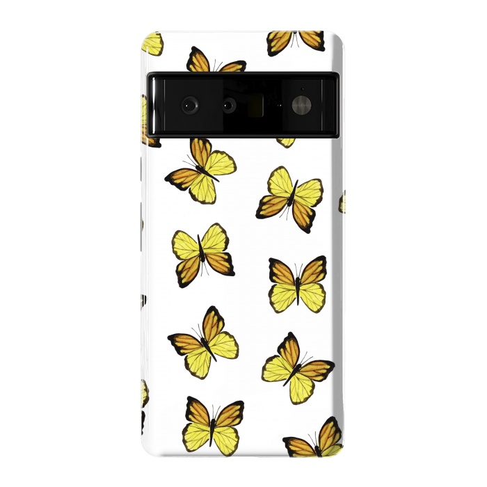 Pixel 6 Pro StrongFit Yellow butterflies by Julia Badeeva
