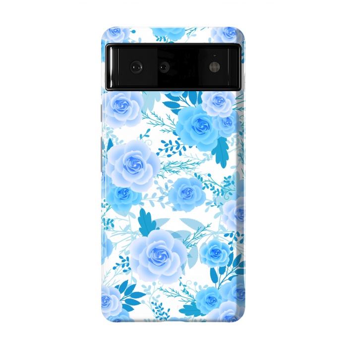 Pixel 6 StrongFit Blue roses by Jms