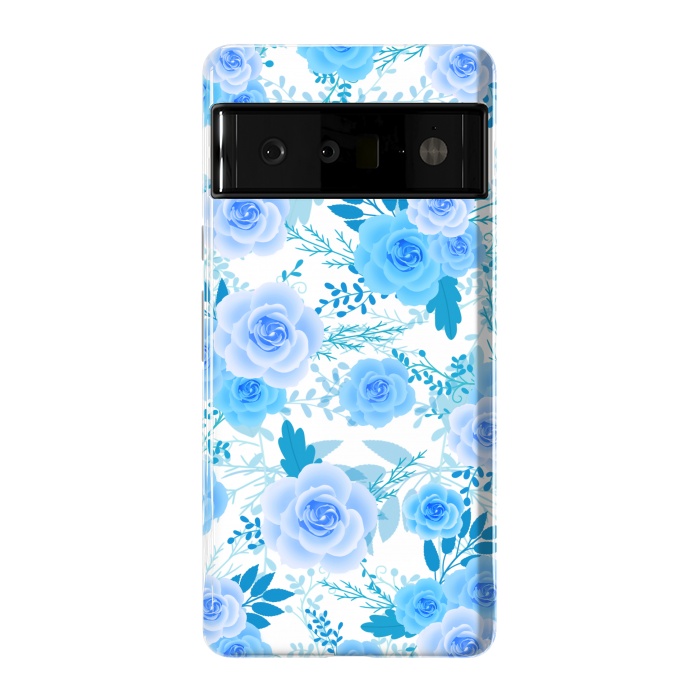Pixel 6 Pro StrongFit Blue roses by Jms
