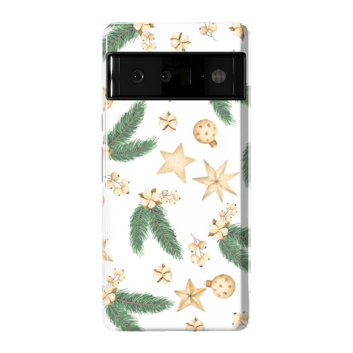 Pixel 6 Pro StrongFit christmas bells pattern by MALLIKA