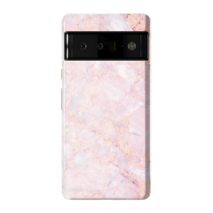 Pixel 6 Pro StrongFit Pastel pink elegant marble by Oana 