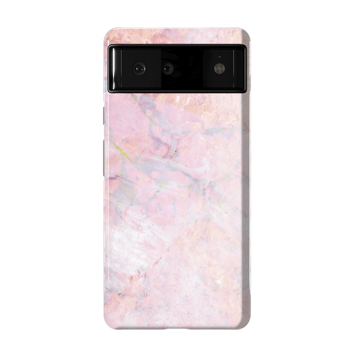 Pixel 6 StrongFit Soft pink marble by Oana 