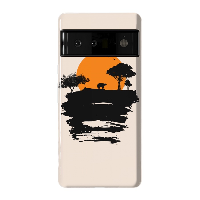 Pixel 6 Pro StrongFit Bear Travel on Mountain by Creativeaxle