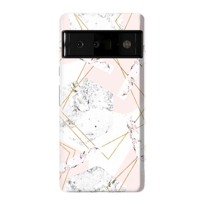 Pixel 6 Pro StrongFit Marble and abstract frames by Julia Badeeva