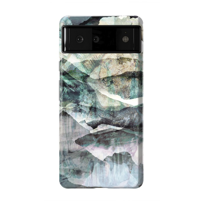Pixel 6 StrongFit Faded stylised mountain landscape by Oana 