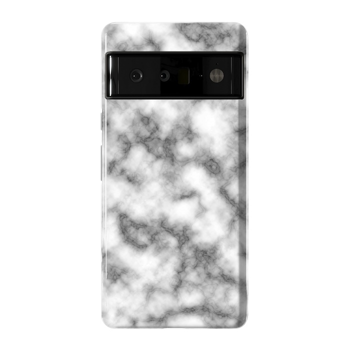 Pixel 6 Pro StrongFit Black and White Marble Texture by Julie Erin Designs