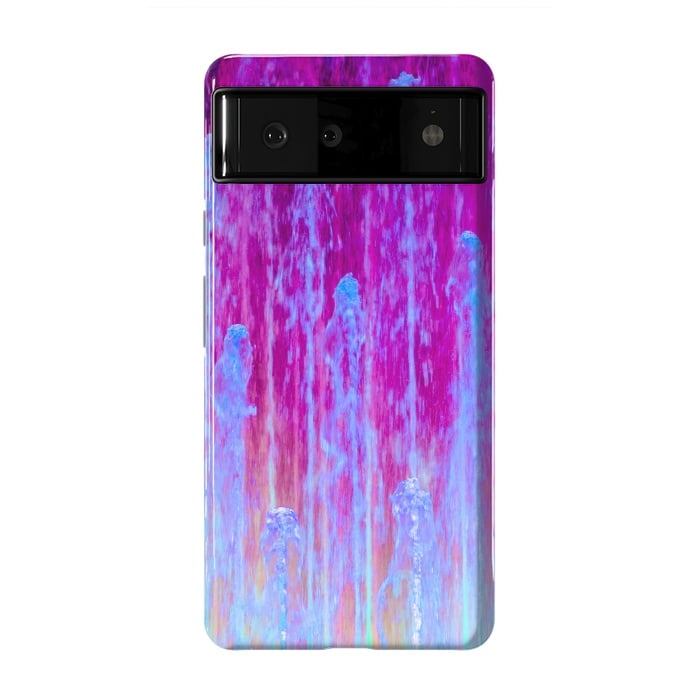 Pixel 6 StrongFit Pink blue abstract  by Winston