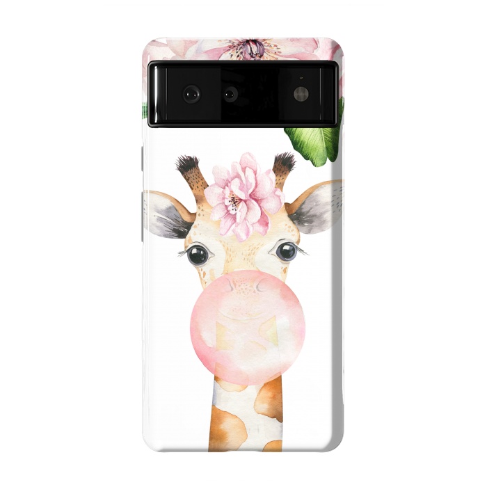 Pixel 6 StrongFit Flower Giraffe With Chewing gum by  Utart