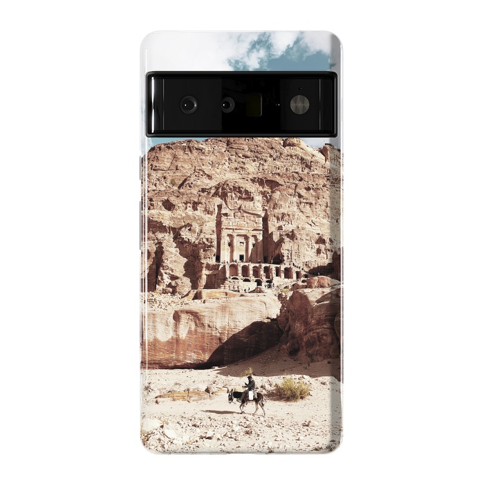 Pixel 6 Pro StrongFit Petra temple Jordan sandstone landscape by Oana 