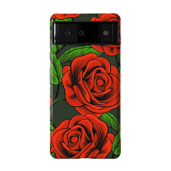 Pixel 6 StrongFit red roses by haroulita