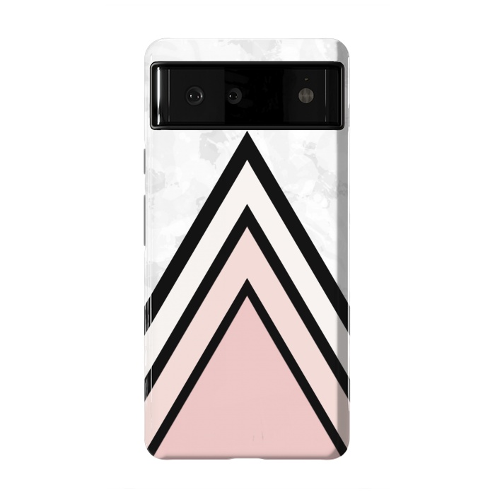 Pixel 6 StrongFit Black pink triangles by Jms