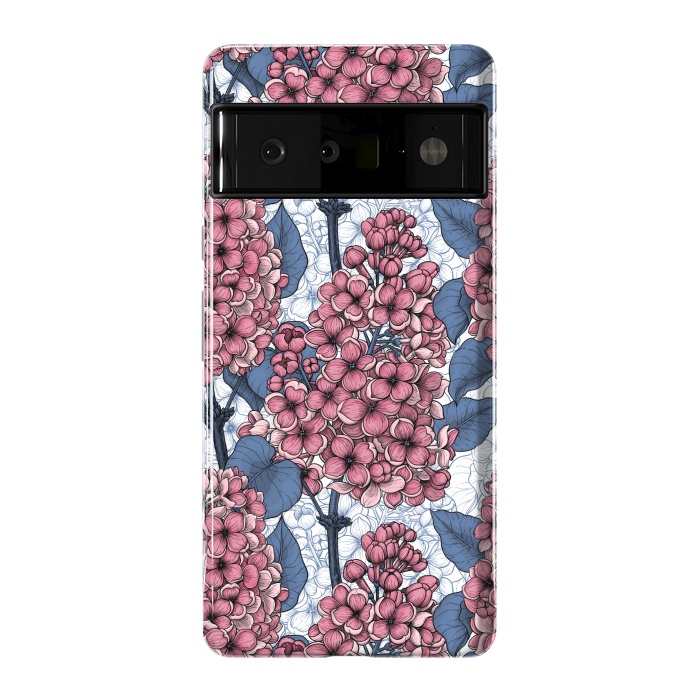 Pixel 6 Pro StrongFit Lilac in pink and blue by Katerina Kirilova