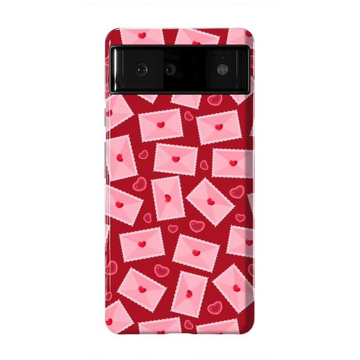 Pixel 6 StrongFit PINK LOVE LETTERS  by MALLIKA