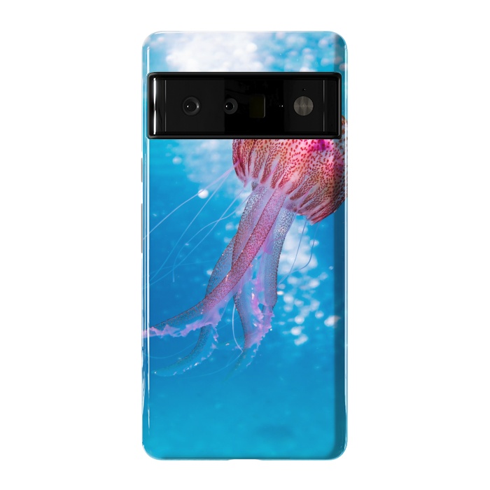 Pixel 6 Pro StrongFit Shallow Focus Photo of Pink and Brown Jellyfish by Winston