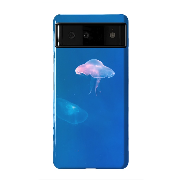 Pixel 6 StrongFit White Jellyfish in Blue Water by Winston