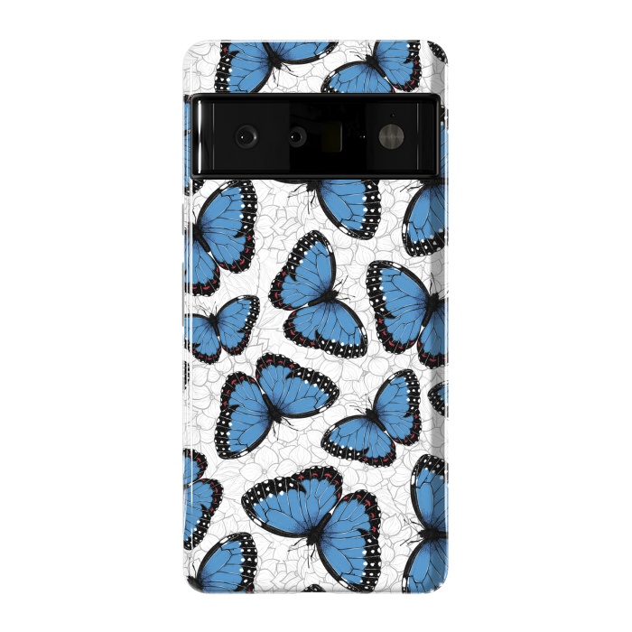 Pixel 6 Pro StrongFit Blue morpho butterflies by Katerina Kirilova