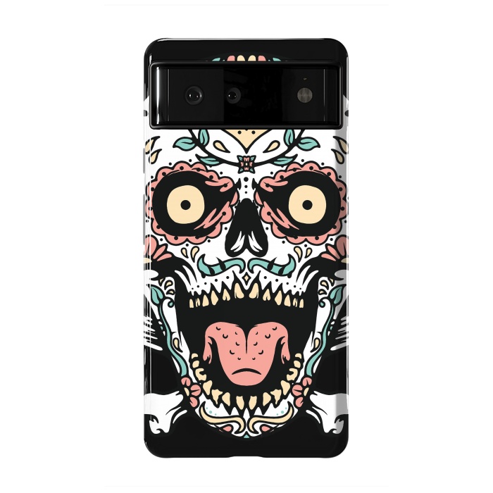 Pixel 6 StrongFit Mexican Skull 1 by Afif Quilimo