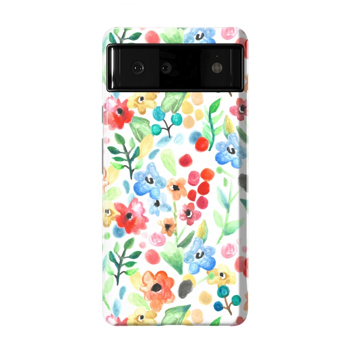 Pixel 6 StrongFit Flourish - Watercolour Floral by Tangerine-Tane