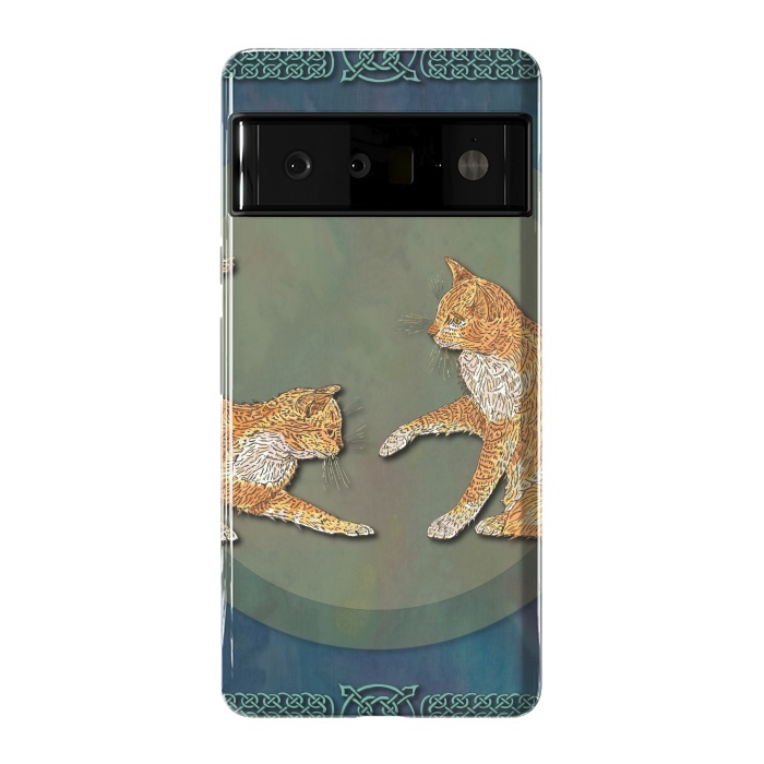 Pixel 6 Pro StrongFit Ginger Cats by Lotti Brown