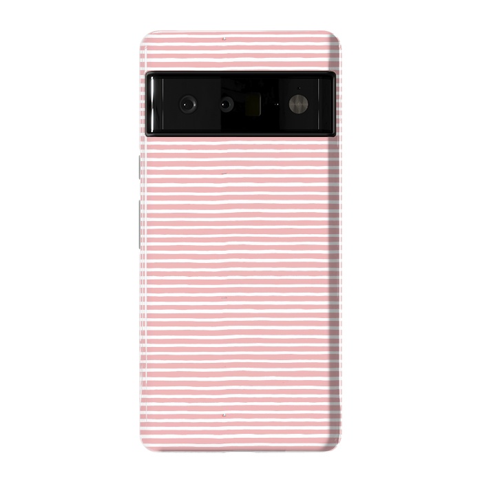Pixel 6 Pro StrongFit Pink Gum Lines and Stripes by Ninola Design