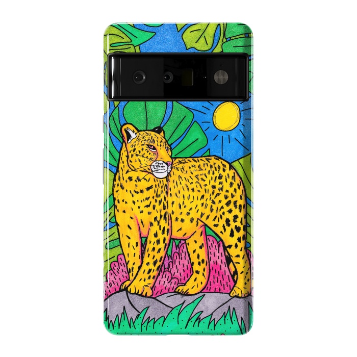 Pixel 6 Pro StrongFit Jungle leopard by Steve Wade (Swade)