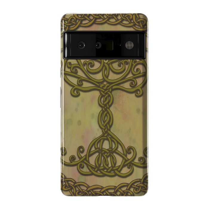 Pixel 6 Pro StrongFit Celtic Tree of Life I by Lotti Brown