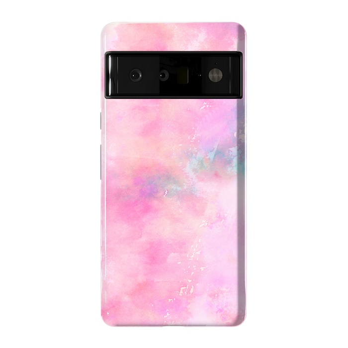 Pixel 6 Pro StrongFit Baby Pink watercolor abstract texture by Josie