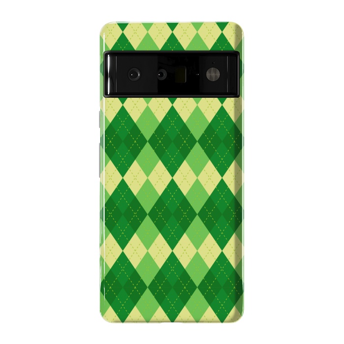 Pixel 6 Pro StrongFit diamond green pattern by MALLIKA