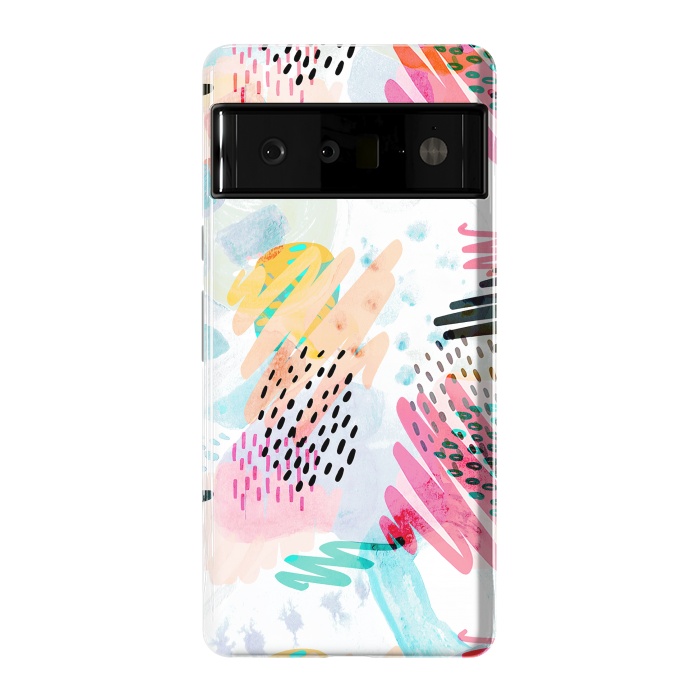 Pixel 6 Pro StrongFit Fun colorful summer doodles by Oana 