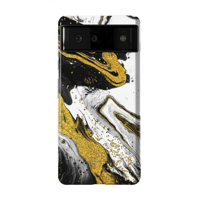 Pixel 6 StrongFit Luxe Black and Gold by Ashley Camille