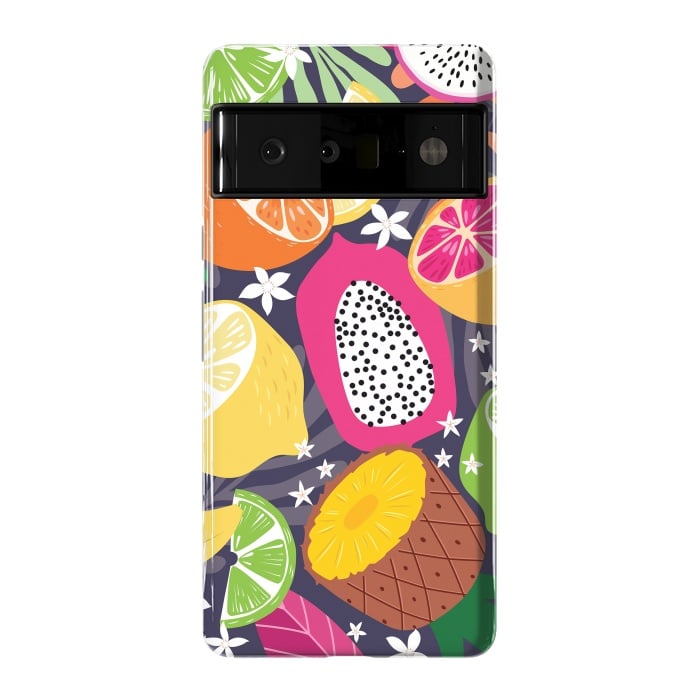 Pixel 6 Pro StrongFit Tropical fruit pattern 01 by Jelena Obradovic