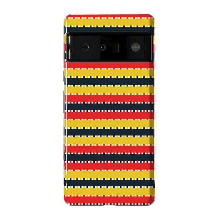 Pixel 6 Pro StrongFit Plaid Yellow by TMSarts
