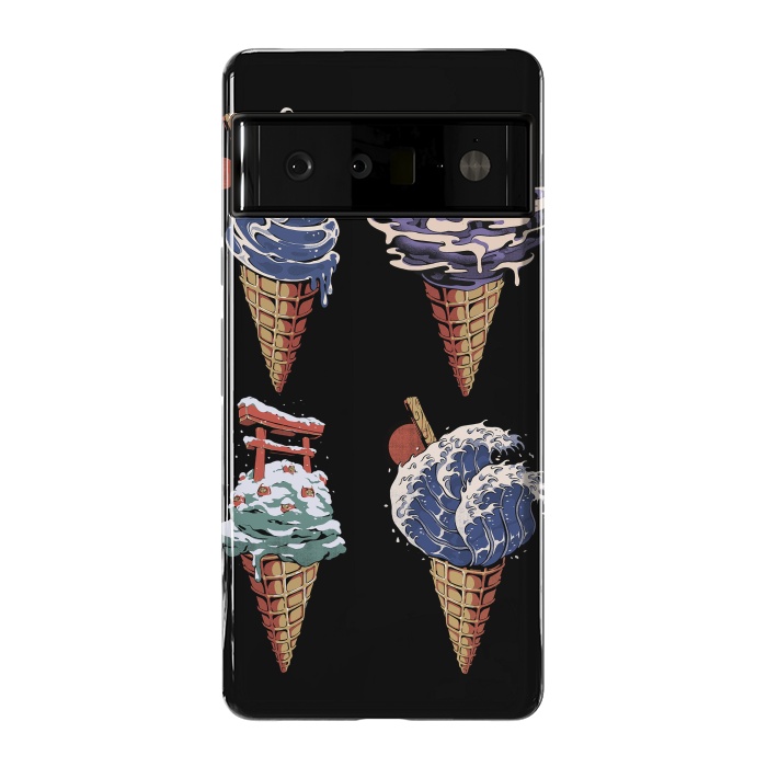 Pixel 6 Pro StrongFit Japanese Ice Creams by Ilustrata