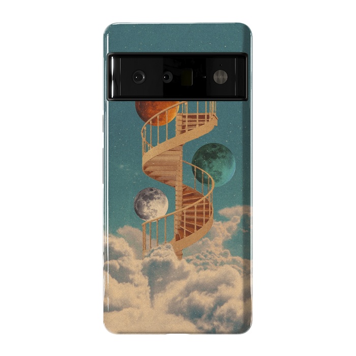 Pixel 6 Pro StrongFit Stairway to the moon by Eleaxart