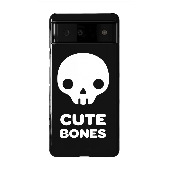 Pixel 6 StrongFit Cute skull by Laura Nagel