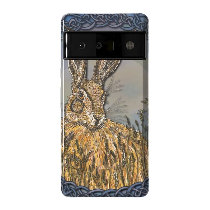 Pixel 6 Pro StrongFit Celtic Hare by Lotti Brown