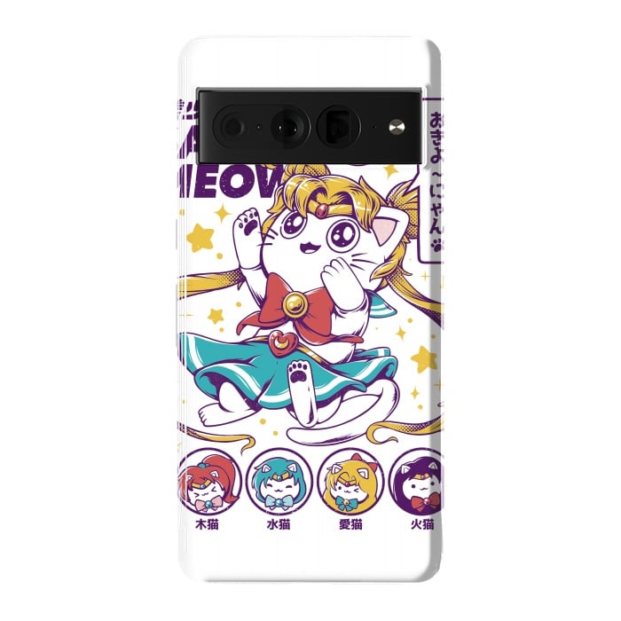 Pixel 7 Pro StrongFit Sailor Meow II by Ilustrata