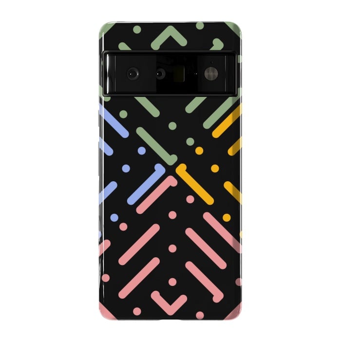 Pixel 6 Pro StrongFit Digital Line and Dots  by TMSarts