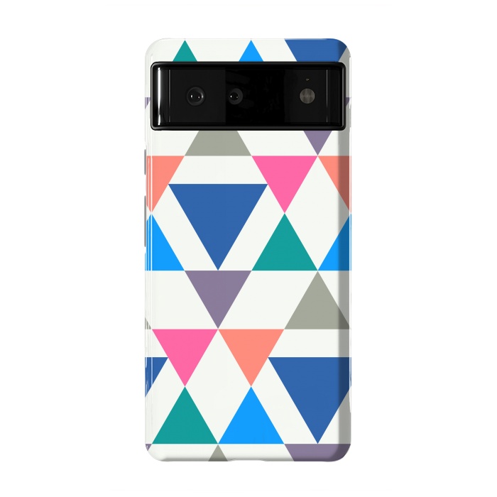 Pixel 6 StrongFit Multicolor Repeat Triangles by TMSarts