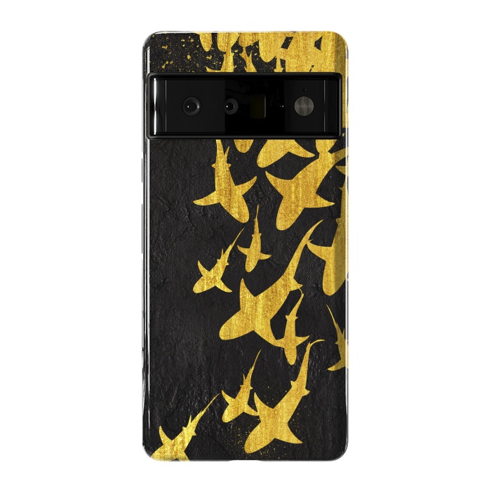 Pixel 6 Pro StrongFit Golden Sharks by Alberto
